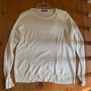 Brandy Melville Off-White Knit Top